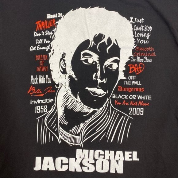 Cotton Heritage Michael Jackson Tee 1958-2009 Size 3XL - Picture 3 of 7